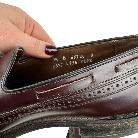 Allen Edmonds Manchester Longwing Tassel Loafer Brown Calf Leather Mens Size 9.5 main image 5